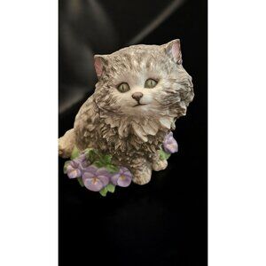 Purrfection Persian Cat Porcelain Figurine Franklin Mint By Nancy Matthews